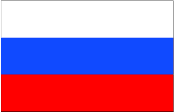 Russian Federation Flag 4 X 6 inch on stick