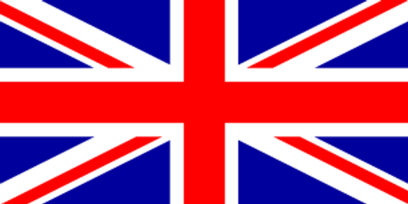 United Kingdom UK Flag, Union Jack 4 X 6 inch on stick