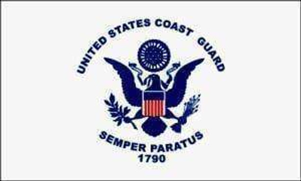 Coast Guard USCG Flag 12 X 18 inch with grommets Standard