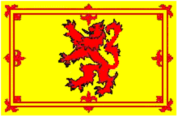 Lion Rampant Flag, Scotland Royal Flag 12 x 18 inch on Stick