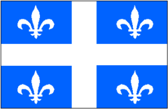 Quebec Flag (Canada) 4 X 6 Inch pack of 10