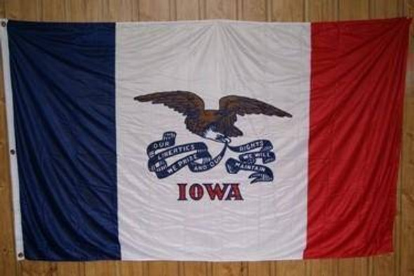 Iowa Knitted Nylon 5 x 8 Flag