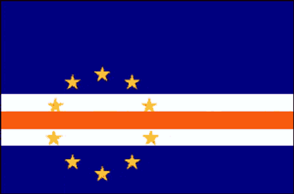 Cabo Verde 2 x 3 Nylon Dyed Flag (USA Made)