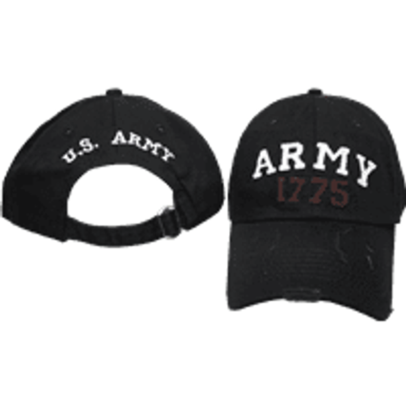 Army 1775 Washed Black Cap