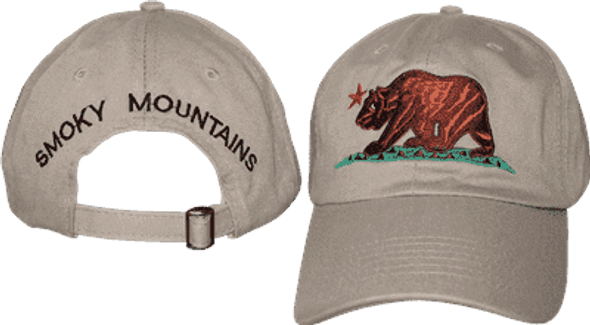 Bear Smoky Mountains Khaki Cap