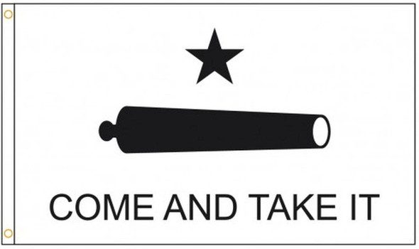 Gonzales Come and Take It Cannon Flag Nylon Printed 3x5 ft