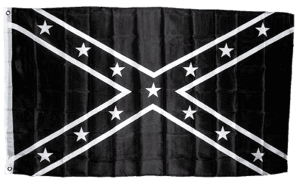 Rebel Black and White Tactical Flag 3 X 5 ft. Standard