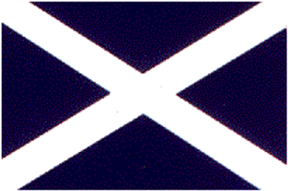 Scotland, St. Andrew's Cross, Fully Sewn 3 x 5 Nylon Flag (USA Made)