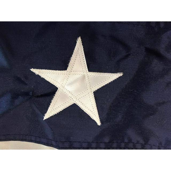 Rebel Confederate Battle Flag, Fully Hand Sewn Nylon Flag 5x8 ft Made in USA.