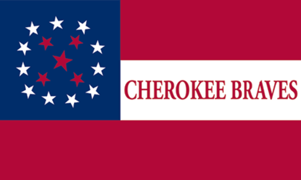 Cherokee Braves Flag Outdoor Nylon Dyed 3x5 ft. Made in USA