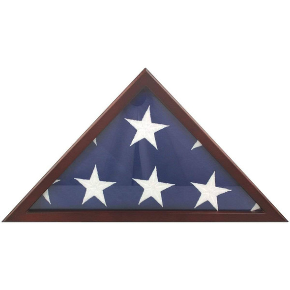 Premium Memorial Flag Case for Funeral and Casket Flags