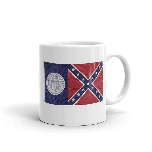 Old Georgia State Mug 1912-1956 Flag Mug
