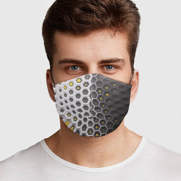 Gray Hex Preventative Face Mask