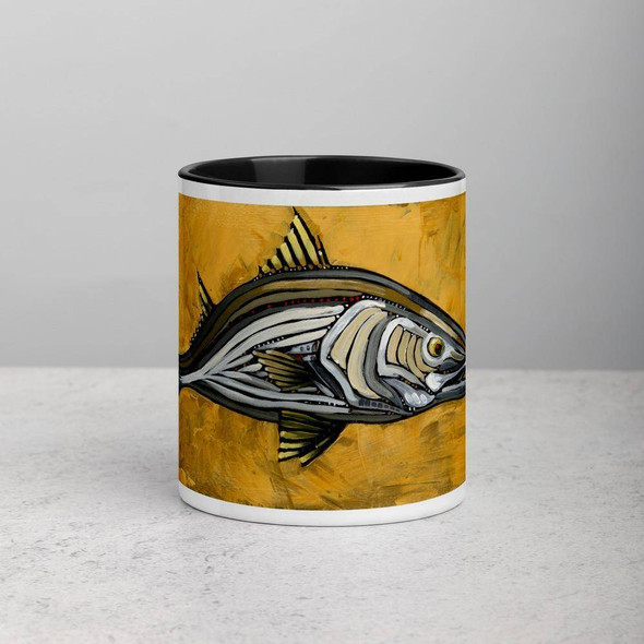 Mustard Snook Mug with Color Inside