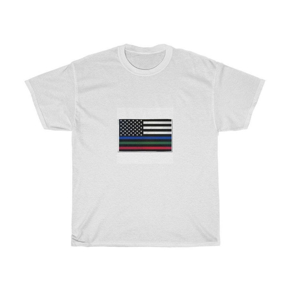 Police Fireman Military Unisex Heavy Cotton Tee