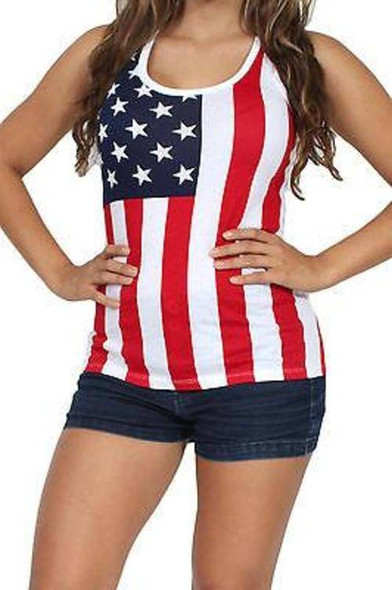 USA Flag Tank Top Ladies