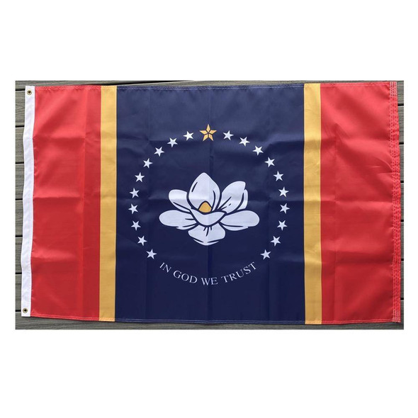 New State of Mississippi Flag All Sizes.- Made in USA