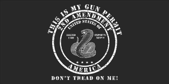 This Is My Gun Permit 2nd Amendment Bumper Sticker