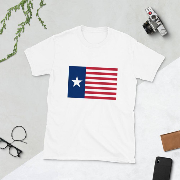 Ceremonial Flag of the Texas Navy Short-Sleeve Unisex T-Shirt