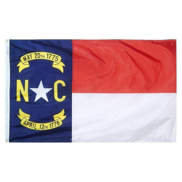 North Carolina State Flag Nylon Printed - Made in USA