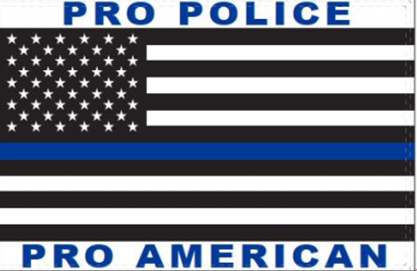 Pro Police Pro America USA Thin Blue Line Flag - Rough Tex
