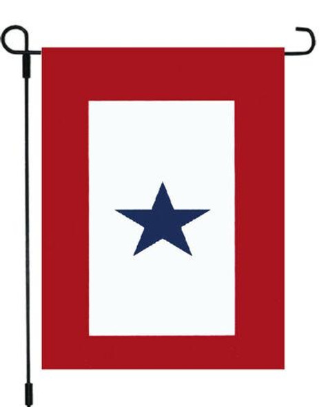 12x18 inch Service Star Garden Pole Hem Flag - Rough Tex