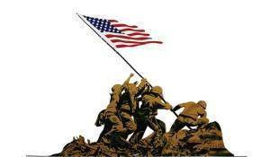 Iwo Jima USMC Flag 3x5 ft. Economical