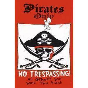 Pirates No Trespassing Flag 3x5 ft. Standard