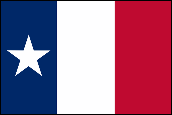 Texas Dodson Tri-Color Flag 3x5 Economical