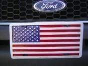 USA Flag License Plate