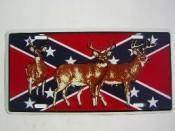 Rebel 3 Deer License Plate