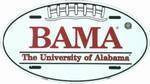 University of Alabama BAMA Oval License Plate