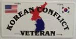 Korean War Veteran License Plate