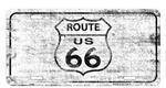 Route 66 Distressed License Plate