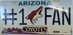 AZ Arizona Coyotes NHL License Plate
