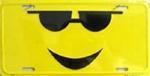 Sunglasses Cool Smiley License Plate