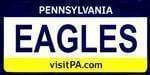 Pennsylvania State Background License Plate - Eagle