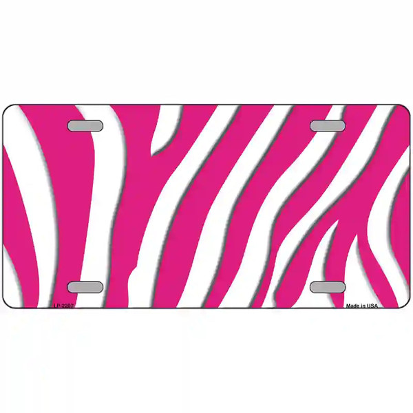 Pink Zebra Print Blank