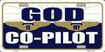 God is My Co-Pilot License Plate
