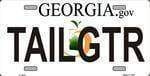 Georgia State Background License Plate-1