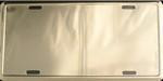 Chrome Gold License Plate Blanks