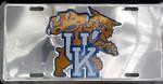 Kentucky Wildcats Chrome License Plate