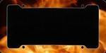 Flames Plastic License Plate Frame