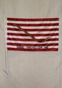 First Navy Jack  Don't Tread on Me Car Flag