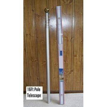 16ft Telescoping Flag Pole Set