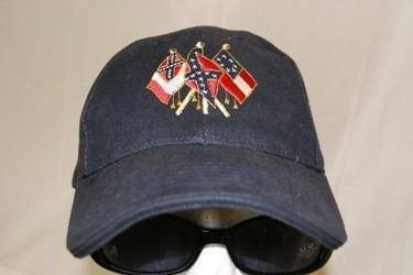 Navy 3 C.S.A. Flags Cap