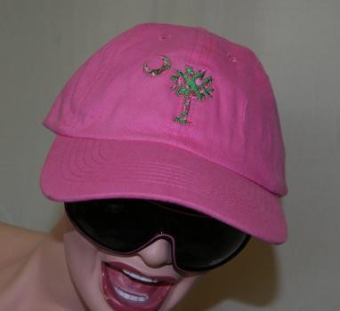 Pink Polka Dotted South Carolina Cap
