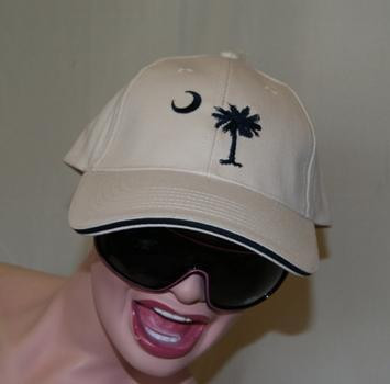 Khaki and Navy South Carolina Cap