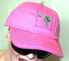 Pink and Green Patch South Carolina Cap