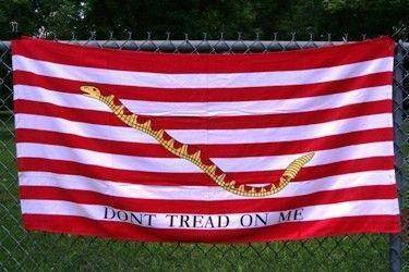 First Navy Jack Don't Tread On Me Beach Towel